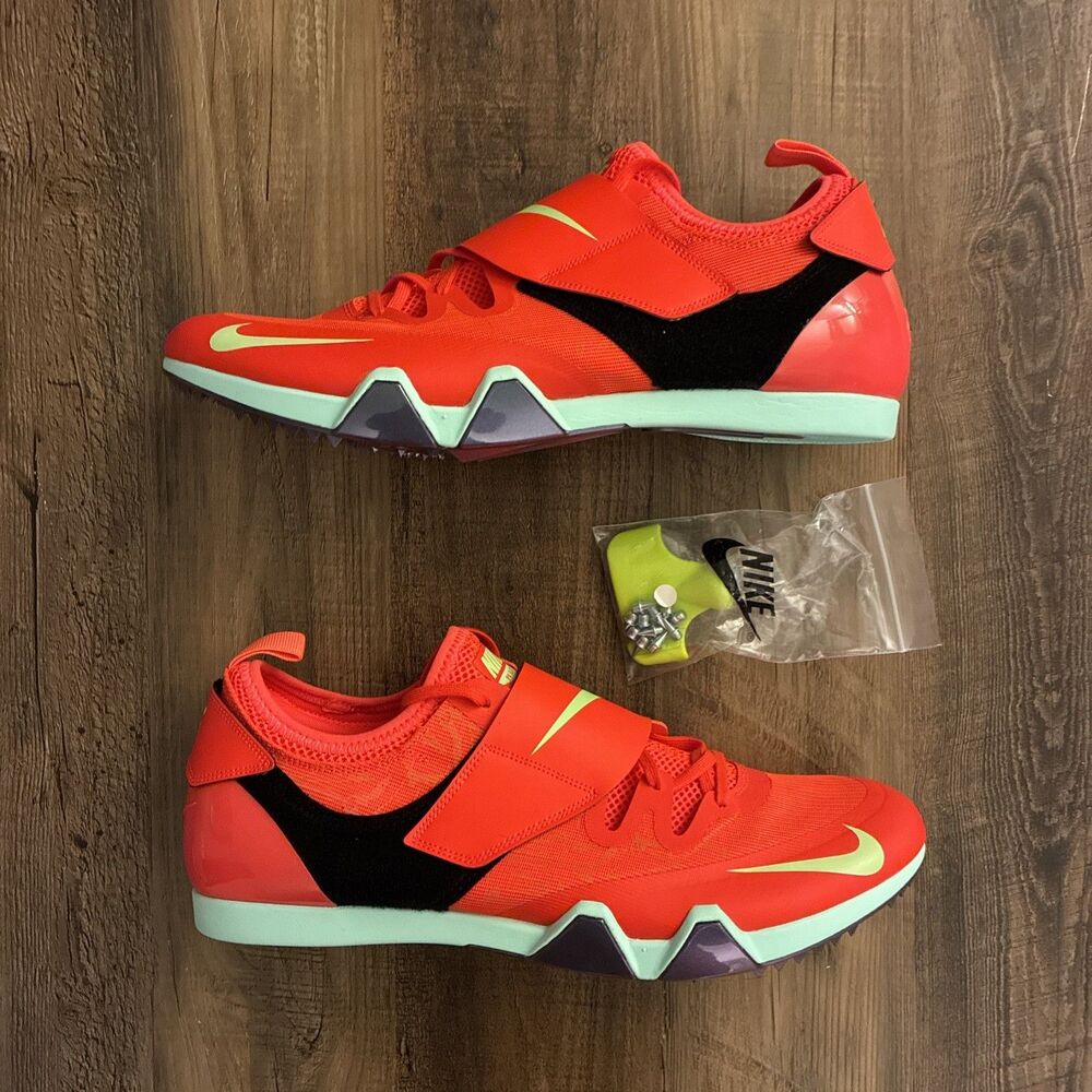 Nike Zoom Pole Vault Elite Men Size 13 Track Spikes Crimson FZ9649-600